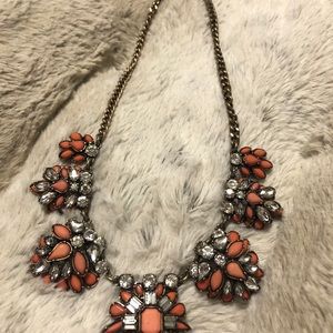 Coral Embellished Necklace